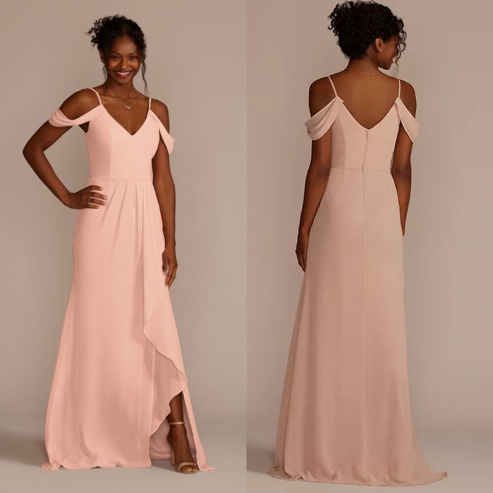 DB STUDIO Cascading Off The Shoulder Maxi Dress